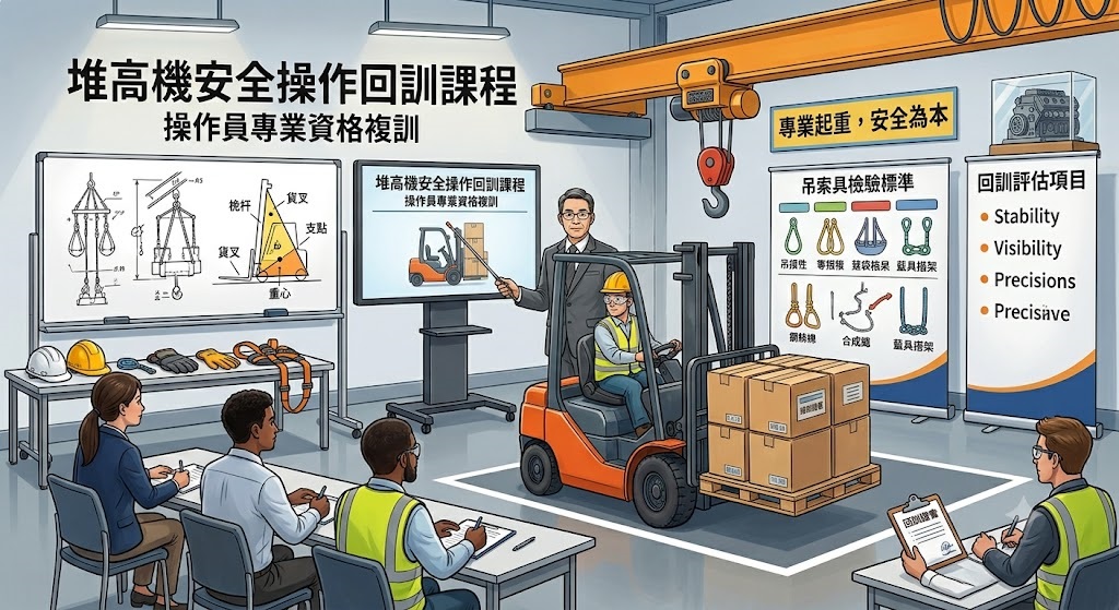 1150826 第八屆第2次教育訓練-荷重在一公噸以上之堆高機操作人員在職教育訓練(回訓)